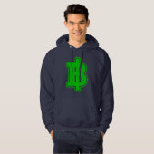GREEN BAHT SIGN ฿ Thaise ฿ Hoodie (Voorkant volledig)