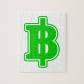 GREEN BAHT SIGN ฿ Thaise ฿ Legpuzzel (Verticaal)