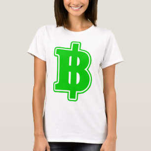 GREEN BAHT SIGN ฿ Thaise ฿ T-shirt