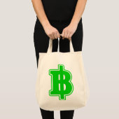 GREEN BAHT SIGN ฿ Thaise ฿ Tote Bag (Voorkant (product))