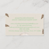 Green Bakery Cake Pastry Chocolate cheesecake Visitekaartje (Achterkant)