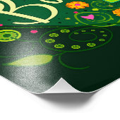 Green Balance Inspirerend Hart Bloemen Foto Afdruk (Hoek)