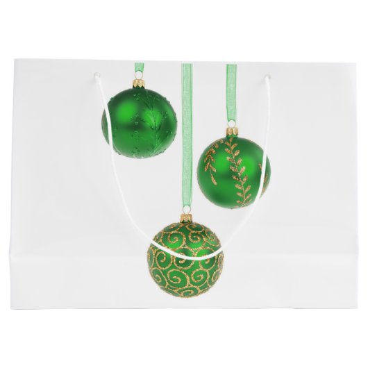 Green Ball-kerstversiering Grote cadeautas (Achterkant)