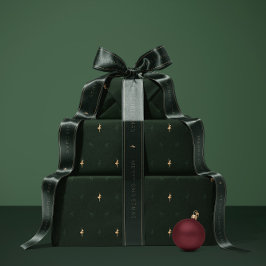 Green ballerina and reindeer wrapping paper cadeaupapier