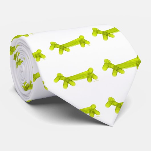Green Balloon Doggie Stropdas (Opgerold)