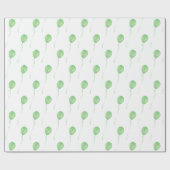 Green balloon Gift Wrapping Paper - Cadeaupapier (Vlak)