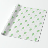 Green balloon Gift Wrapping Paper - Cadeaupapier (Uitgerold)