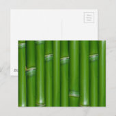Green Bamboo Briefkaart (Voorkant / Achterkant)