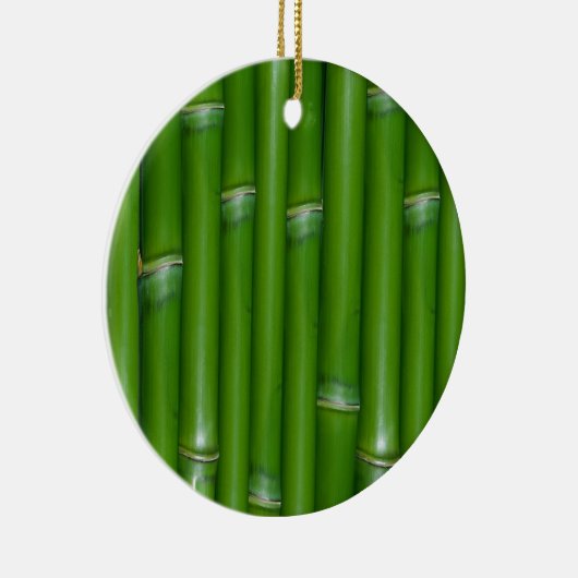 Green Bamboo Keramisch Ornament (Rechts)
