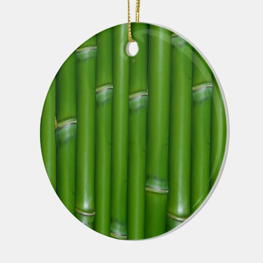 Green Bamboo Keramisch Ornament (Links)