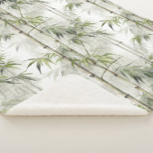 Green Bamboo Mindfulness Yoga Sherpa Deken (3/4)