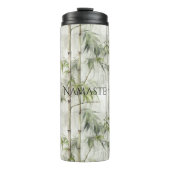 Green Bamboo Mindfulness Yoga Thermosbeker (Voorkant)