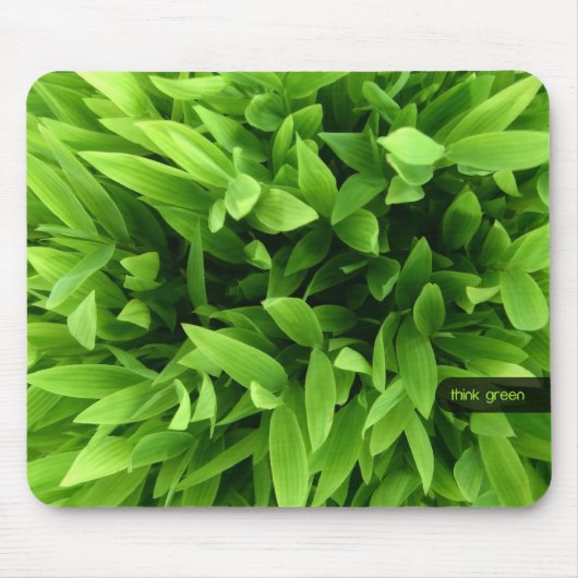 Green Bamboo mousepad Muismat (Voorkant)