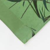 Green Bamboo Pattern Fleece Blanket (Hoek)