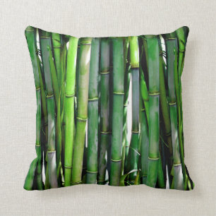 Green Bamboo Pillow Kussen