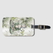 Green Bamboo Serenity Buddha Bagagelabel (Voorkant (horizontaal))