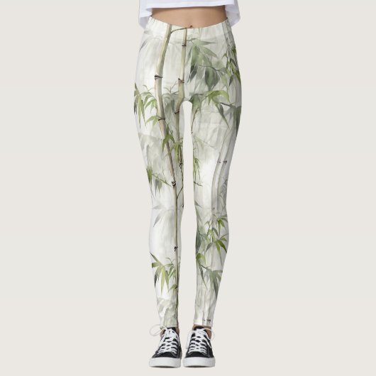 Green Bamboo Serenity Leggings (Voorkant)