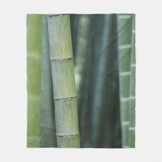 Green bamboo shoots fleece deken (Voorkant)