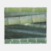 Green bamboo shoots fleece deken (Voorkant (Horizontaal))