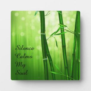 Green Bamboo - Silence Calms My Soul Fotoplaat