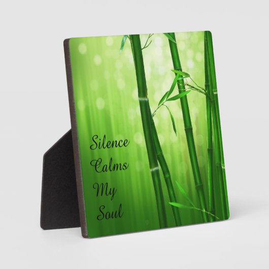 Green Bamboo - Silence Calms My Soul Fotoplaat (Voorkant)