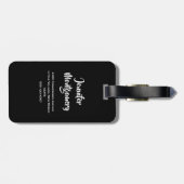 Green Bamboo Stalks Natuur Fotografie Bagagelabel (Achterkant horizontaal)