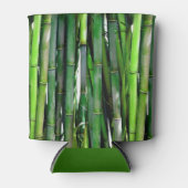 Green Bamboo Stalks Natuur Fotografie Blikjeskoeler (Voorkant)