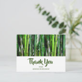 Green Bamboo Stalks Natuur Fotografie Hartelijk da Briefkaart (Staand voorkant)
