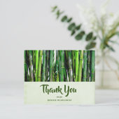 Green Bamboo Stalks Natuur Fotografie Hartelijk da Briefkaart (Staand voorkant)