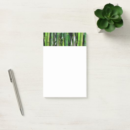 Green Bamboo Stalks Natuur Fotografie Post-it® Notes (Kantoor)