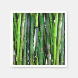 Green Bamboo Stalks Natuur Fotografie Servet