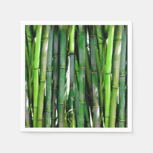 Green Bamboo Stalks Natuur Fotografie Servet