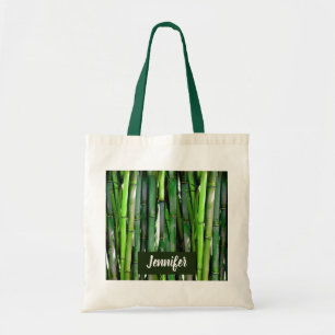 Green Bamboo Stalks Natuur Fotografie Tote Bag