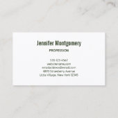 Green Bamboo Stalks Natuur Fotografie Visitekaartje (Achterkant)