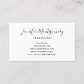 Green Bamboo Stalks Natuur Fotografie Visitekaartje (Achterkant)