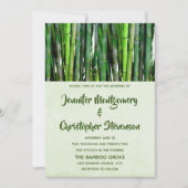 Green Bamboo Stalks Natuur Kaart (Voorkant)
