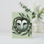 Green Barn Owl                                     Briefkaart (Staand voorkant)