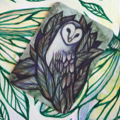 Green Barn Owl Visitekaartje