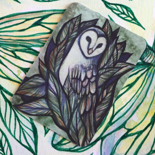 Green Barn Owl  Visitekaartje