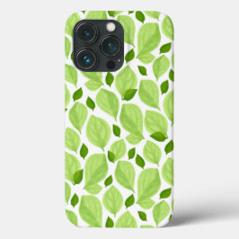 Green Basil Leaves Herb Plant Patroon Case-Mate iPhone Case