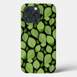 Green Basil Leaves Herb Plant Patroon Case-Mate iPhone Case