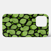 Green Basil Leaves Herb Plant Patroon Case-Mate iPhone Case (Achterkant (horizontaal))