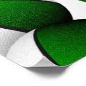 Green Basketballs Kinderverjaardagsfeestje Welkom Poster (Hoek)