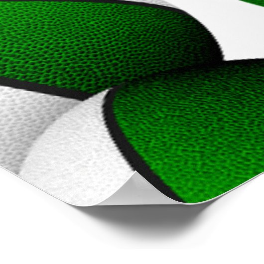 Green Basketballs Kinderverjaardagsfeestje Welkom Poster (Hoek)