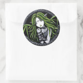 "Green Bat" 3" ronde Stickers (Tas)