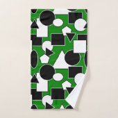 Green Bauhaus Collage Bad Handdoek (Handdoek)