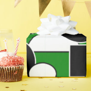 Green Bauhaus Collage Cadeaupapier