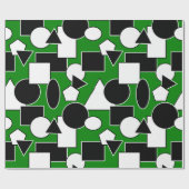 Green Bauhaus Collage Cadeaupapier (Vlak)
