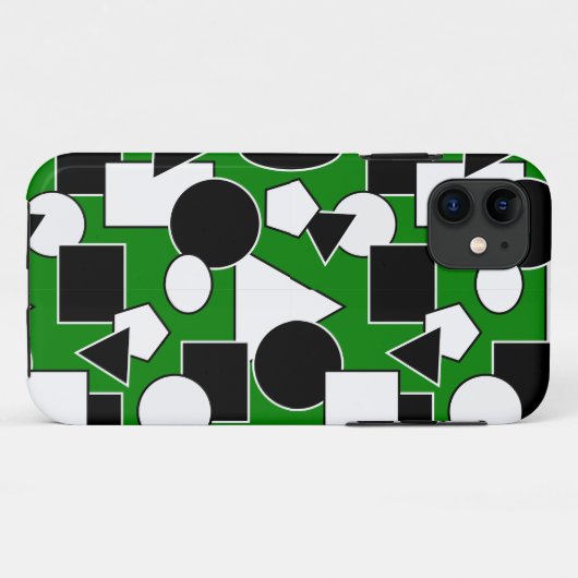 Green Bauhaus Collage Case-Mate iPhone Case (Achterkant (horizontaal))