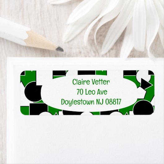 Green Bauhaus Collage Etiket (Insitu)